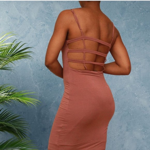 Streetwear Society Peach Dress - M - Picture 2 of 4